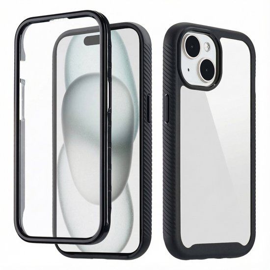 imoshion 360° Full Protective Case voor de Apple iPhone 15 - Zwart