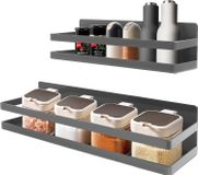 OEM Magnetische kruidenrekken, robuust, roestvrij staal, set van 2