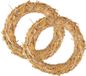 Rayher Decoratie krans van stro - 2 stuks - 40 cm - Beige - Hout
