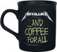 Metallica ... And Coffee For All Unisex Kop - matzwart