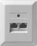 ZE 10 x UAE-doos 2x8(4) AP LSA LSA Plus-aansluitklemmen parelwit 4 contacten belegd ISDN uitvoering