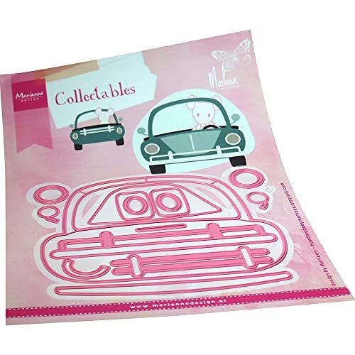 Marianne Design Collectables, Car by Marleen, ingewikkelde ontwerpen en reliëfdetails voor papierambachten, roze, One Size