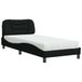 Maison Exclusive Lit avec matelas "Hvar", noir, 80x200 cm, rembourré