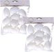 Decoris Hobby eieren - 20x - kunststof - wit - D4 x H6 cm - paasdecoratie