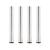 G4M Gear4music G4M Pro Podiumpoten, 40 cm, 4 Stuks, Zilver