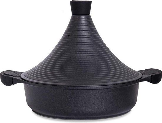 Hakal Line Aluminium Tajine Agadir - Matt Black - 29cm - Geschikt voor Inductie