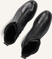 Notre-V Dungaball-39 Veterboots Dames Zwart Leer