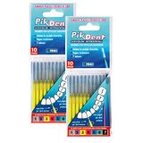 Pikdent Interdentale borstel – kern van gecoat staal en Tynex borstelharen – maat 3 geel 0,6 mm cilindrisch – 20 borstels