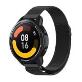 Strap-it Milanese band - zwart - Geschikt voor Xiaomi Watch S1