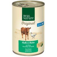 REAL NATURE Junior Kalf en kip 12x400 g