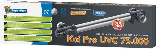 SuperFish Koi Pro RVS UVC T5 75 watt 75.000 liter