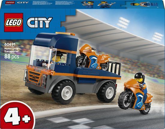 LEGO City Transportwagen voor Motoren
