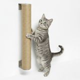 eyepower 60 cm Krabpaal aan de Muur Luna - Verticaal of Horizontaal - Wandkrabpaal voor Katten - Moderne Wandkrabber van Sisal en Bambou - Stevige Wandpaal met Muurbevestiging - Draaibare Kattenpaal