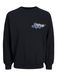 JACK & JONES Sweatshirt 'JORRedhook' lichtblauw / zwart / wit