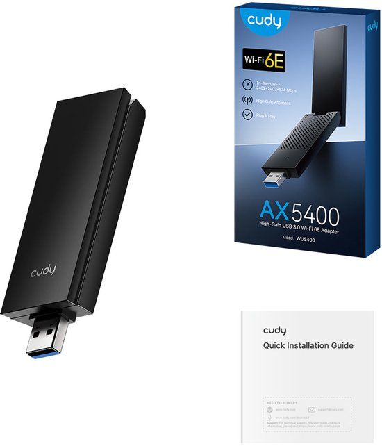 Cudy AX5400 USB 3.0 Wi-Fi 6E Adapter