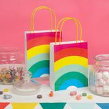 Talking Tables 8 Rainbow Splash cadeauzakjes 19cm