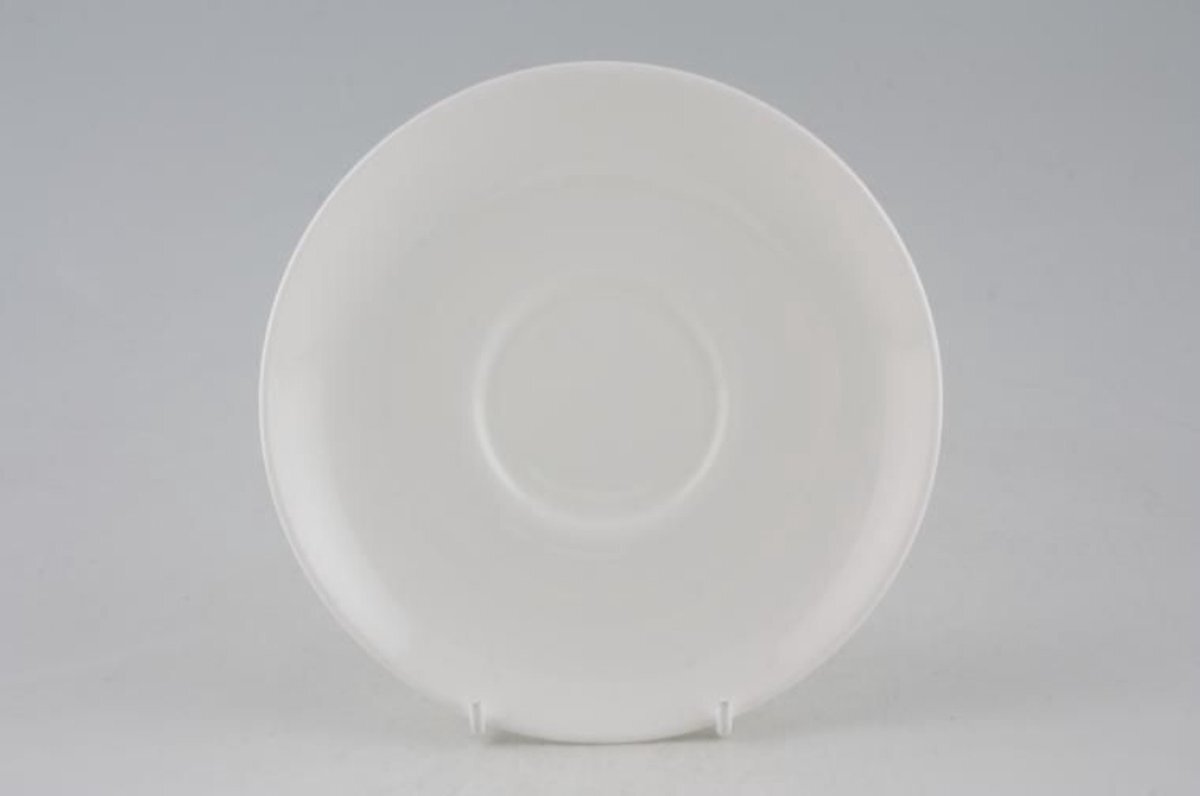 Wedgwood - White China - Schotel voor cappuccinokop of soepkom - bone china