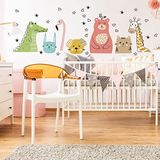 Muursticker Messagers van de Liefde Kinderkamer Muursticker Dieren H60 x 90 cm
