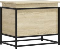 vidaXL Opbergbox met deksel 60x40x51,5 cm bewerkt hout sonoma eiken