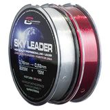 Cinnetic Sky Taps Toelopende Onderlijn 225x15 M Transparant, Rood 0.200-0.570 mm