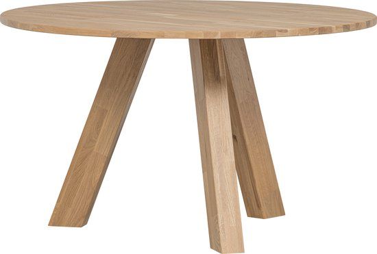 WOOOD Rhonda Ronde eettafel - Eiken - Naturel - Ø129 cm