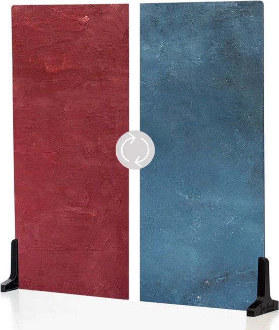 V-Flat World Duo-Board Double-Sided Background - Cobalt Blueberry/Cranberry Crimson