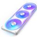 NZXT F420U Ultra - 420mm Enkelram Multi-Zone RGB-fan - Wit