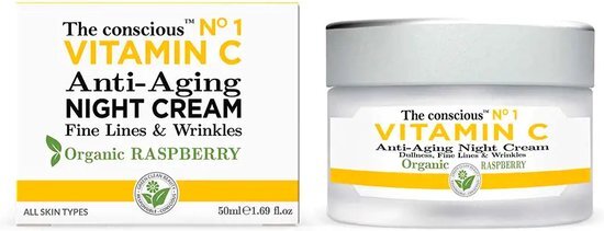 The Conscious™ Vitamin C Anti-aging Night Cream Organic Raspberry 50 Ml