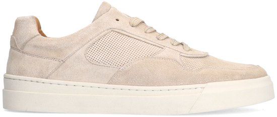 Manfield Heren Beige Suède Sneakers Maat 41