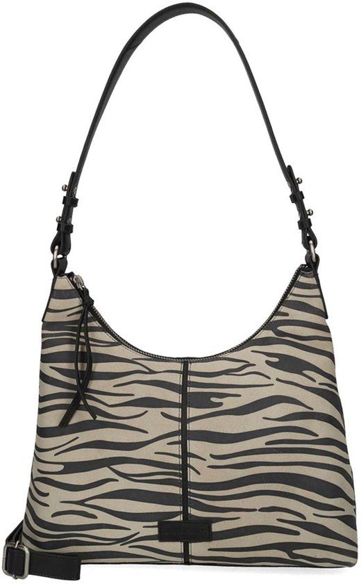BURKELY Animo Hobo Schoudertas Zwart