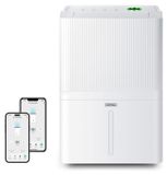 Merkloos Luchtontvochtiger - 30 liter per dag - 5,3 liter watertank - WiFi - Slaapstand
