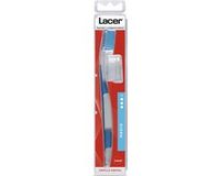 Lacer Tandenborstel Medium Blauw/Rood/Wit