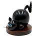 Dekohelden24 Houten rookfiguur kat, bruin, ca. 11 cm