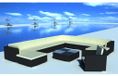 Maison Exclusive - Salon de jardin 12 pièces avec coussins, en rotin synthétique noir
