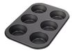 Dr. Oetker Muffinvorm 6-delige mini Ø 7 cm, cupcakevorm voor sappige muffins, muffinplaat met antiaanbaklaag, hoeveelheid: 1 stuks