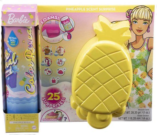 Barbie Color Reveal Ultimate Reveal Wave 3 Foam Ananas - 3+ jaar