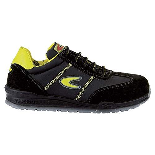 Cofra Owens S1 P SRC Safety Shoes - Black/Yellow - Size 45