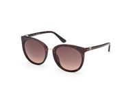 Guess GU00282 Dark Havana Zonnebril Vrouwen Kunststof Rond