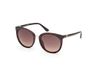 Guess GU00282 Dark Havana Zonnebril Vrouwen Kunststof Rond