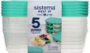 Sistema NEST IT Meal Prep Boxen 1,19 L 5 stuks