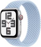 Apple Gevlochten solobandje voor de Apple Watch | 38/40/41/42 mm - Maat 4 - Light Blue