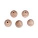 Rayher Houten bollen, onbehandeld, halfgeboord 6251900 SB-BT, 20 mm diameter