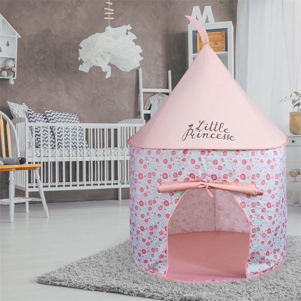 Home Deco Kids Speeltent Meisjes ''Little Princess'' - Princess Tent - Kinder Speeltent - Roos - Meisjeskamer - Deco - Pop-up Tent