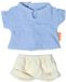 Miniland poppenkleding zomer T-shirt en short 32cm multicolor