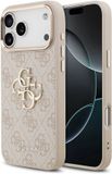Guess Back Cover - iPhone 17 Pro Max - Roze - Slanke pasvorm - Goudlogo
