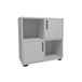 WELL HOME MOBILIARIO & DECORACIÓN Decoratieve boekenkast voor woonkamer of ontvangstruimte, met melamine gecoate spaanplaat, wit, 75 x 72 x 35 cm
