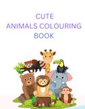 Cute Panda Cute Animals Coloring Book for Kids: Simple and Fun Coloring Pages with Pandas, Foxes, Lions, Elephants, and More for Toddlers and Preschoolers (Ages 2-8)