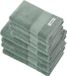 PandaHome Set de serviettes de bain - 8 pièces - 100% Coton - Vert Vintage