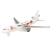 Goki Speelgoed Vliegtuig - 19 cm - wit - pull back motor - kinderen