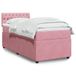 Maison Exclusive - Lit boxspring avec matelas, rose, 90x190 cm, velours